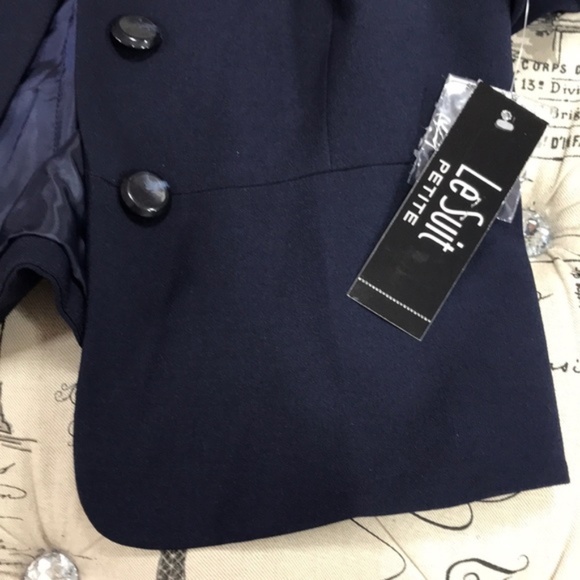 Le Suit Petite Flare-Hem Blazer Suit - Picture 6 of 7